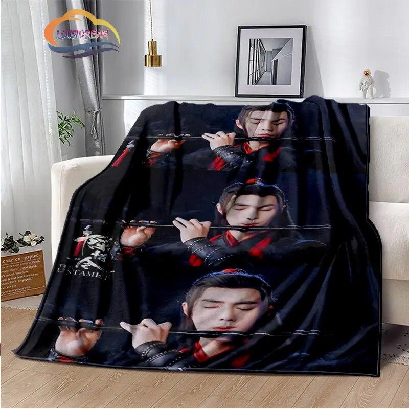 The Untamed Flannel Blankets Popular Tv Weiwuxian Blanket Portable Warm Blanket for Sofa Bed Soft Gifts Girls and Fans