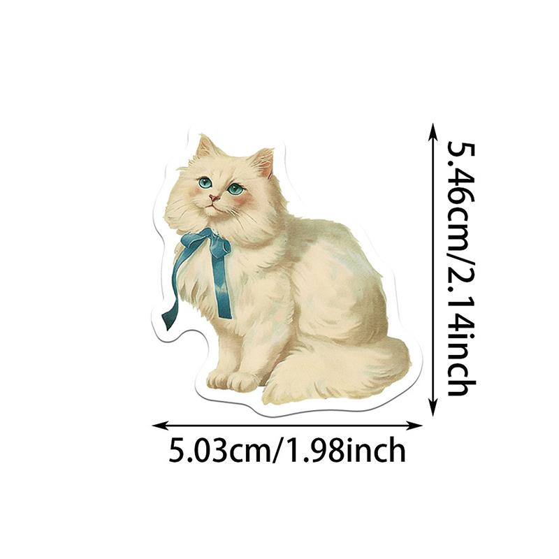 50Pcs Diy Decoration Scrapbooking School Supplies Vintage Rural Life Pvc Sticky Sticker Aesthetic Children'S Stationery