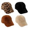 Плюшевая детская бейсболка, детская фуражка, зима-осень, однотонные кепки с леопардовым принтом, шапка для мальчиков, шапка для девочек, теплый аксессуар для малышей, От 2 до 6 лет