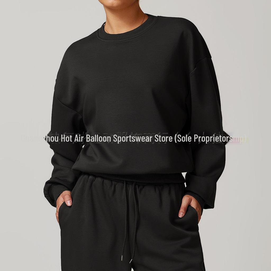 Alo Yoga Женская повседневная толстовка с круглым вырезом и длинным рукавом