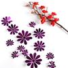 12 Pcs Holiday Wedding Market Three Dimensional Sun Flower Pattern Decoration Wall Sticker