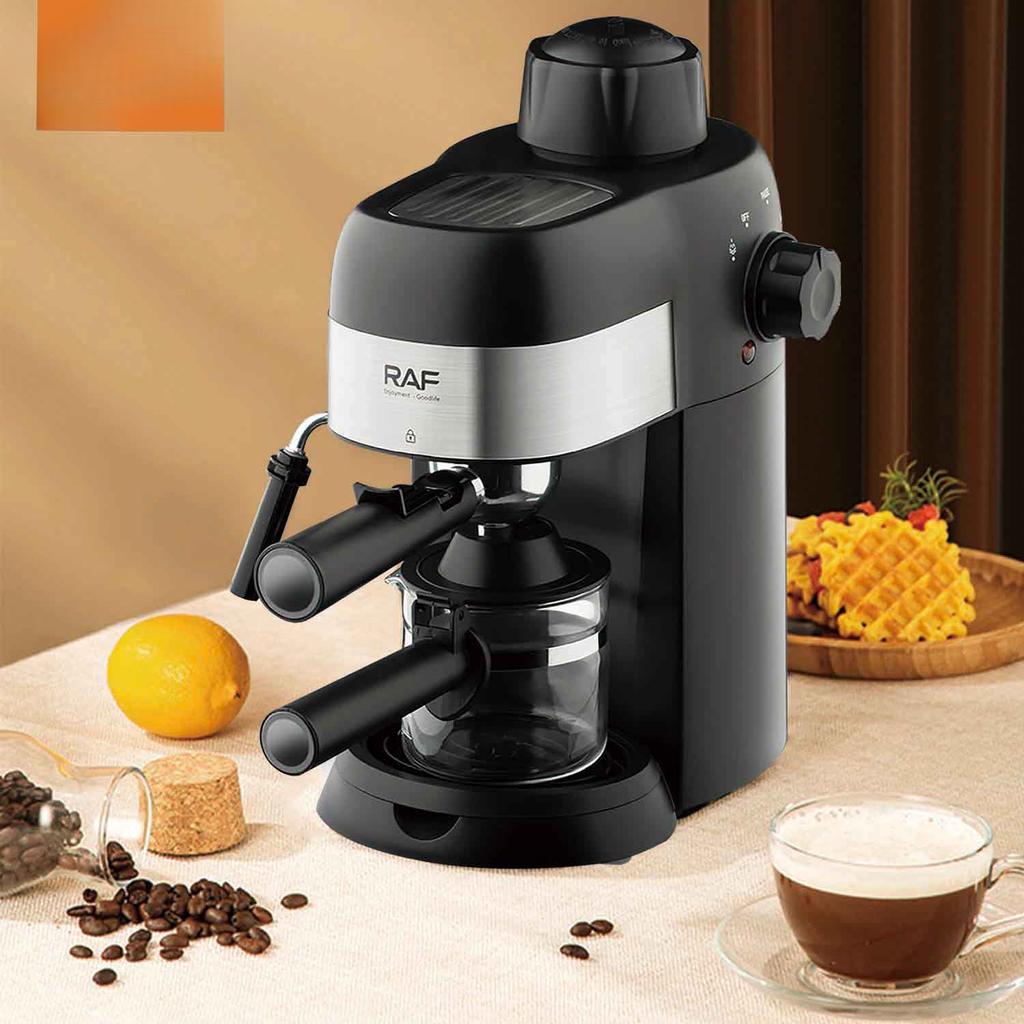 RAF Espresso Machine Home Small Semi-automatic High Pressure Steam Frothing Office Coffee Machine Espresso Machines Coffee Pot W