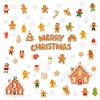 Christmas glass window decoration sticker static sticker cartoon snowflake refrigerator sticker window sticker