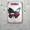 butterfly Decor Vintage Metal Signs Tin Signs Captain Poster Decor for Bar Pub Club Man Cave Wall Decoration