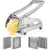 1 Set Stainless Steel French Fries Slicer Vegetable Food Cut Pieces Machine Heavy Duty Cutter for Potato Kitchen Gadgets