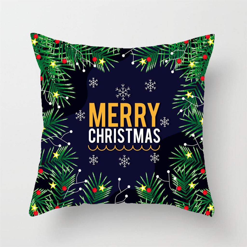 45cm Merry Christmas Cushion Cover Pillowcase Christmas Decoration Home Decor Merry New Year Christmas Decoration Pillowcase