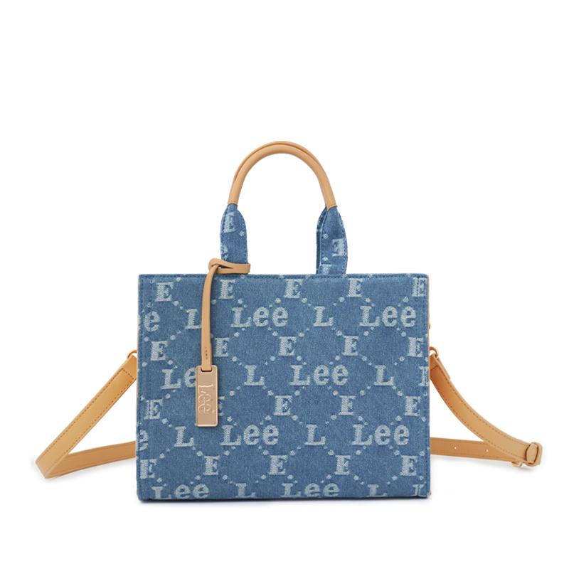 New Lee Fabric Tote Bag, Crossbody Bag, Shoulder Bag, Handbag Small Women's Denim Blue LE240004M-503