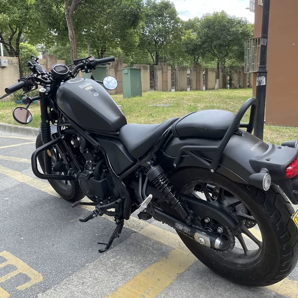 LEDISHUN Зеркало с кронштейном для установки под руль для Rebel 250 и Rebel 500 (Корпус зеркала не входит в комплект) Нержавеющая сталь Черный REBEL500 REBEL250