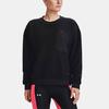 Under Armour Женская толстовка с круглым вырезом Pearl Velvet Training, черная 1367056-001