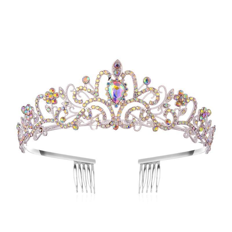 Birthday shoulder strap party crown tiara Birthday queen girl suit crown set
