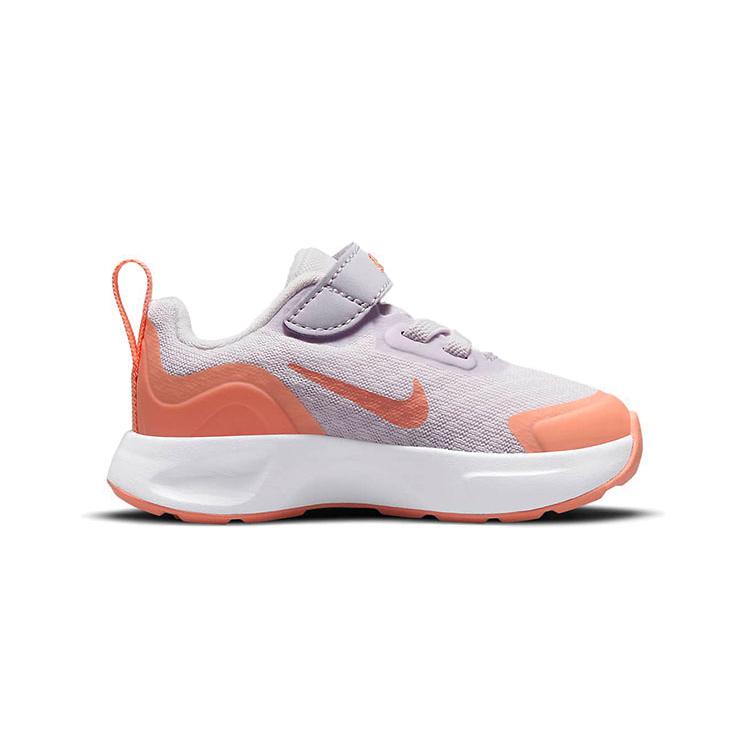 Nike Wearallday TD Противоскользящая Амортизация Устойчивая к истиранию Низкие Беговые Кроссовки Оранжево-Фиолетовые Для Младенцев и Малышей CJ3818-500