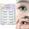 Натуральный вид Полные накладные ресницы Корейский стиль Наращивание ресниц Макияж