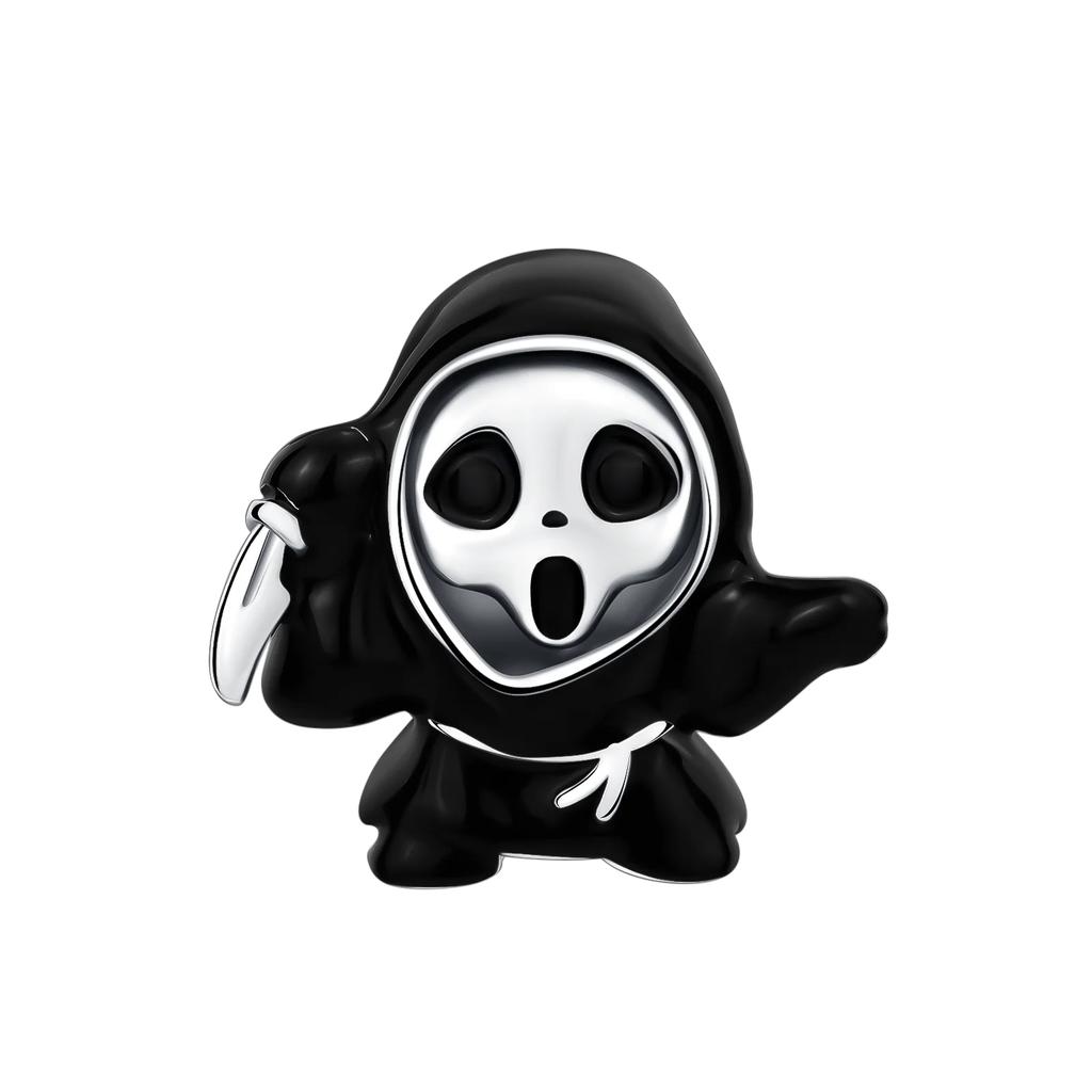 Оригинальные шармы-бусины Медь Ужас Монахиня Мрачный жнец Отравленное яблоко Хэллоуин Подвески Подходят для браслета Изготовление ювелирных изделий своими руками