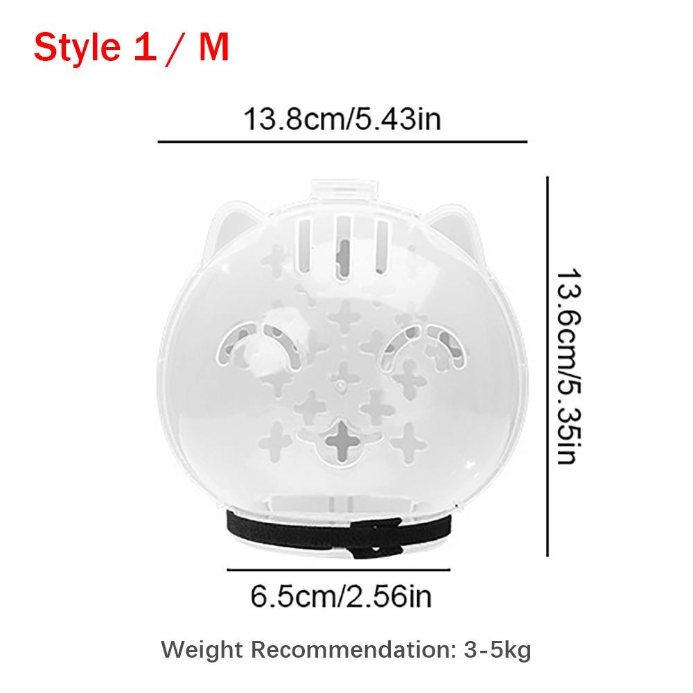 Прозрачный Дышащий Намордник для Кошки Защита от Укусов Защита от Царапин Космический Колпак для Кошки Аксессуары для Ухода за Кошкой Защита от Вылизывания Покрытие для Головы Кошки