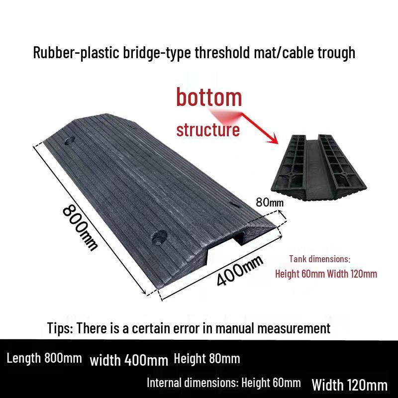 Indoor/Outdoor Cable Protection Rubber Trunking Speed Bump