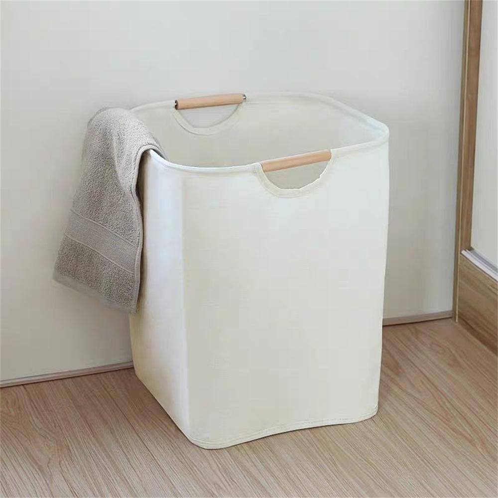 Waterproof Laundry Basket Cotton Linen Dirty Clothes Dirty Fabric Storage Basket Foldable Large Size Sundries Organizer