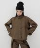 HAGAHI Contrast Collar Jacket - Khaki