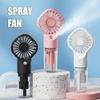 Portable Handheld Spray Fan Water Spray Mist Fan Student Dormitory Mini Fan Summer Supplies Cooling Tools Outdoor Small Fan