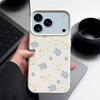 Чехол для телефона с мелкими цветами для iPhone 17e 17 16 Pro Max 15 14 13 12 Pro Max 11 16e Ударопрочный Мягкий Силикон Кожаная Текстура Чехол