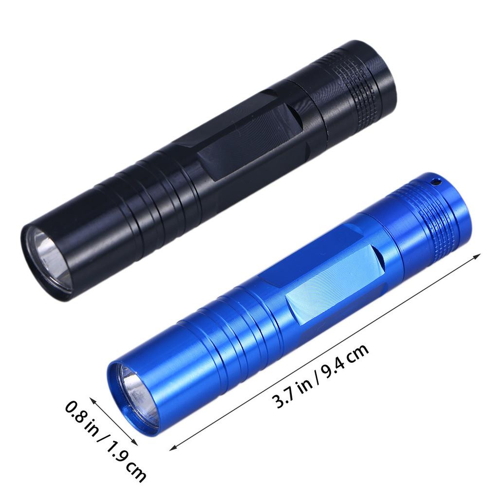 Mini LED Torch Ultra Bright Portable Waterproof Aa Battery Powered Flashlight 20H for Walking Cycling
