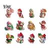 Festive Kitten Decor for Party Cute Christmas Tree Hanging Ornaments with Lanyards, Wooden Cat Decorative Pendants Pendants, Charms Holiday Home Wall