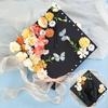 Doctor Flowers Graduation Cap Master Trencher Cap Durable Academic Hat with Tassels  College