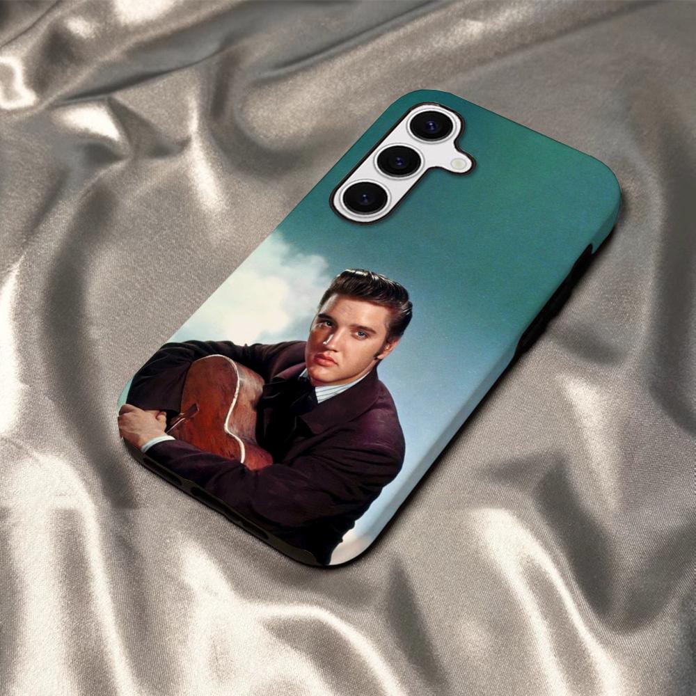 Чехол для телефона E-Elvis P-Presley Певец Для Samsung S25 S24 S23 S22 S21 Plus Ultra A56 A36 A26 A16 Глянцевый HD Жесткий PC Чехол