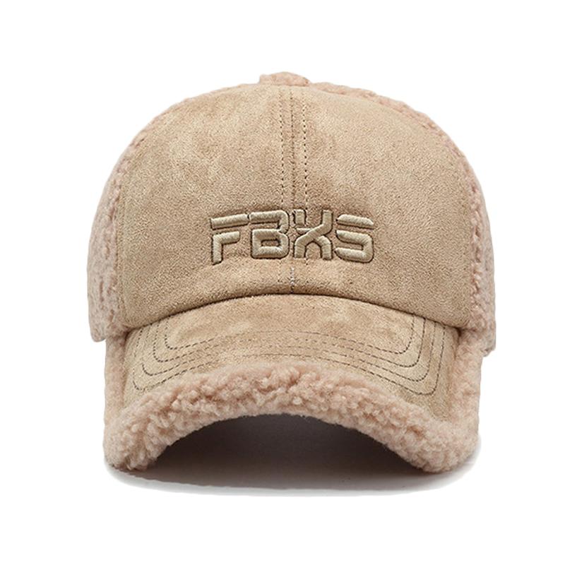 Зимняя мужская женская бейсболка с вышитыми буквами, теплая кепка из овечьей шерсти
