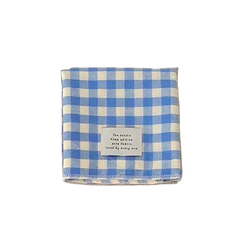 1PC Cotton Plaid Placemat Kitchen Decor Checkered Tablemats Ins Grid Series Meal Mat Photography Props 38x28cm