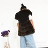 Autumn and Winter New Imitation Fox Fur Vest Women's Medium and Long Rotator Sleeve Repair Thermal Vest