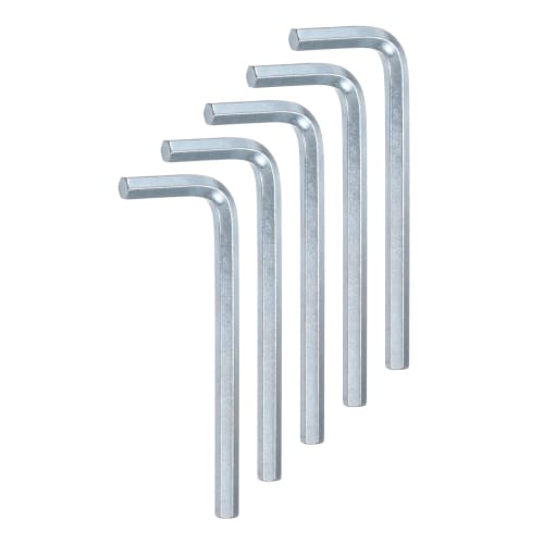 uxcell 5-Piece Hex Wrench Set, 5mm L-Shaped Alloy Steel Hex Keys, Short, Repair Tool for Tightening and Removing Screws, Assembly of Furniture, and Bi