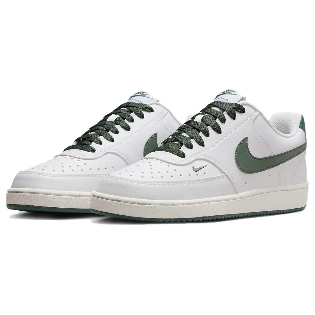Nike Court Vision Low Next Nature Белые винтажные зеленые женские кроссовки Stadium-Green Sail FV9952-101