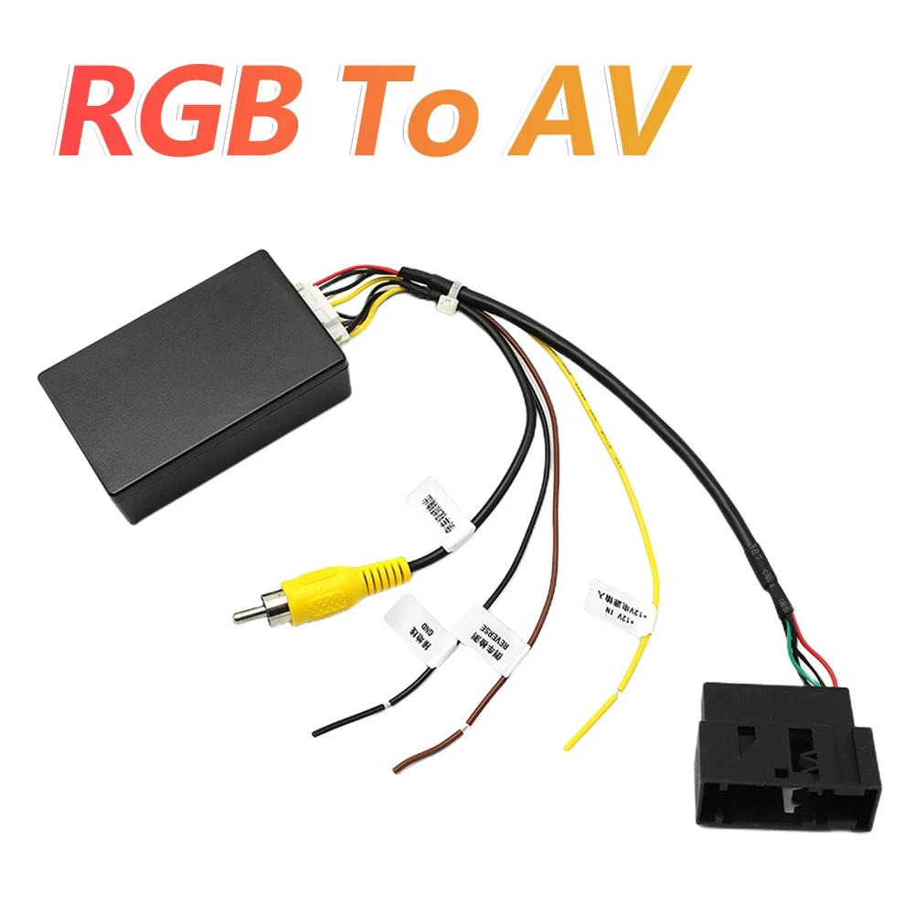 12V Parking Camera Decoder RGB To AV Reverse Camera Interface Reversing Camera Signal Converter for VW RCD510 RNS510 RNS315