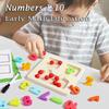 Montessori Math Wooden Toy Addition Subtraction Teaching Aids Preschool Learning Education Toy Color Bead Sorting Board For Kids