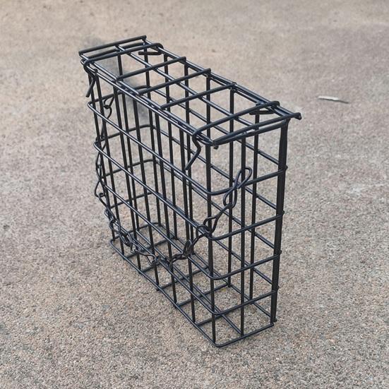 Suet Cage Bird Feeder Outdoor Garden Iron Cages Outside Hanging Suet Feeder