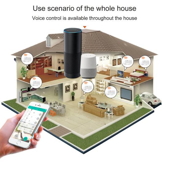 Умная розетка, 4 USB-порта, 4 розетки, ПК, Бразилия, голосовое управление, универсальная розетка Wi-Fi для дома