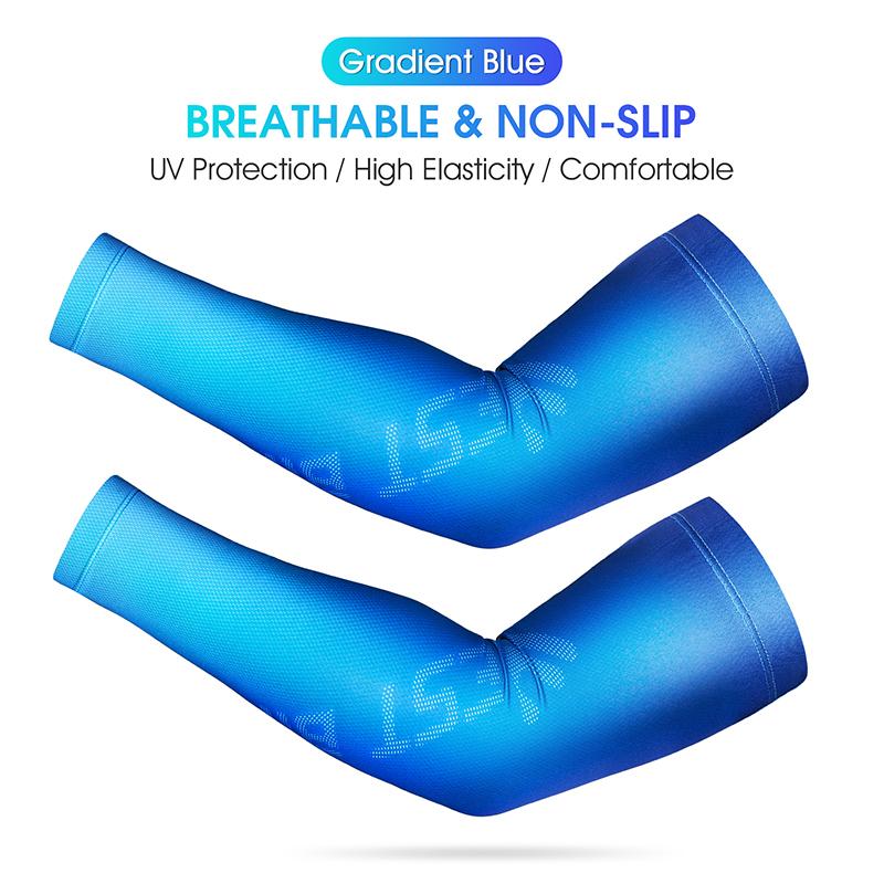 WEST BIKING Anti-UV Cycling Arm Sleeves Summer Sunproof Compression Sleeve Men Women Running Riding Fitness Sport Sleeves