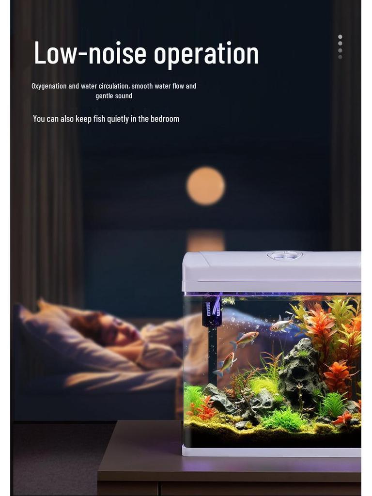 All-in-One Glass Aquarium Filter & Oxygenator - Small Eco-Friendly Desktop Tank 2025.