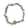 Christmas Garland, 2011 mm Realistic Greenery Decorated with Vines, Olive Leaves, and Berries, Evergreen Faux Garlands with Light String for Indoor