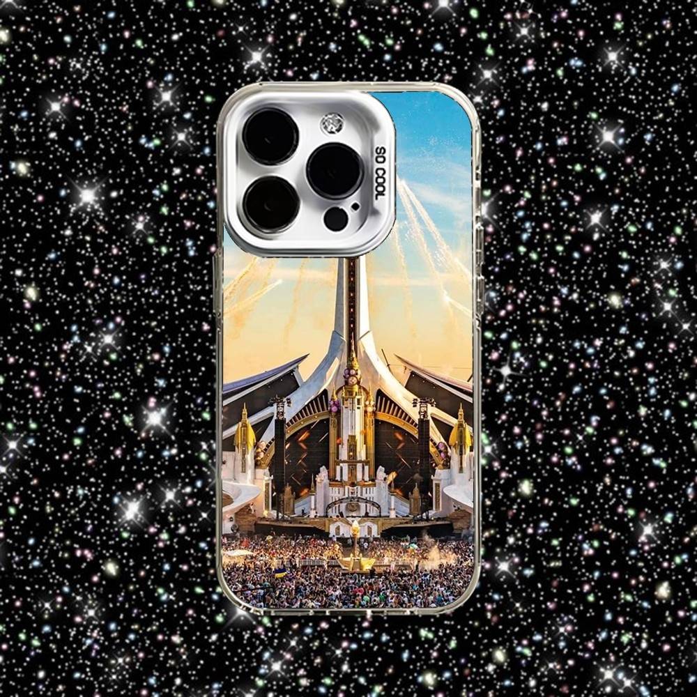 T-Tomorrowlands Phone Case For iPhone 16,15,14,13,12,11,Pro,XS,Max,Plus,Mini,SE White Candy Matte Shockproof Cover