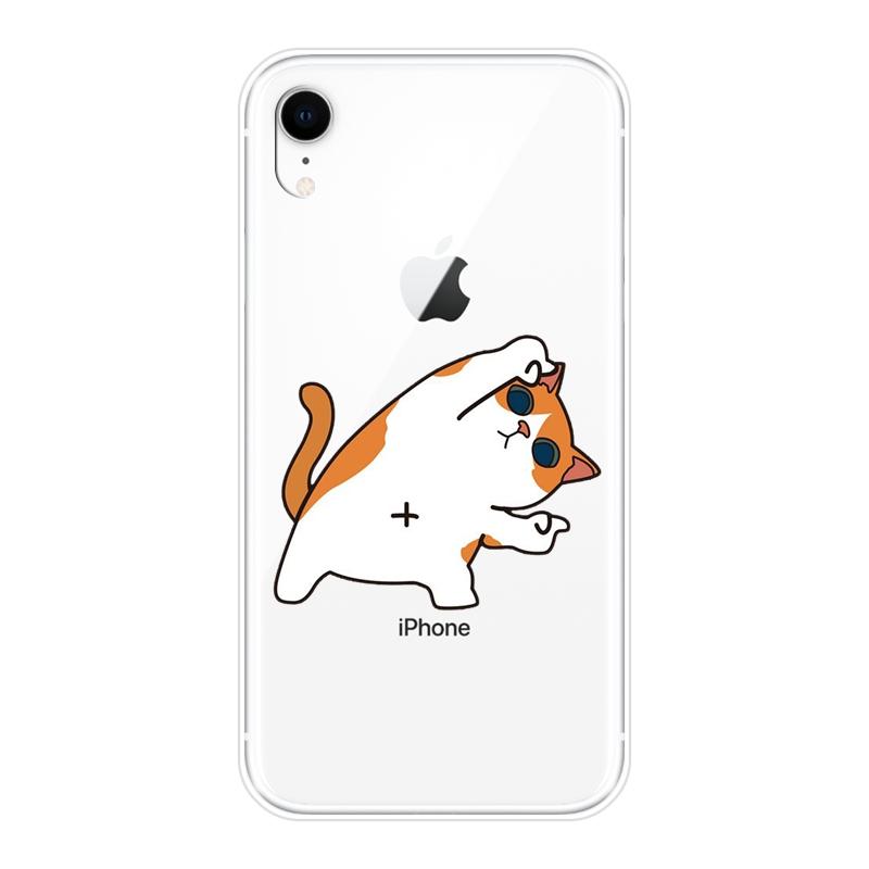 Мягкий силиконовый чехол для телефона iPhone 6 S 6S 7 8 X XR XS Max Пара Best Friend Cat задняя крышка для Apple iPhone 8 7 6S 6 S Plus