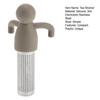 Figure-Shaped Silicone Tea Infuser Flexible Heat-Resistant Tea Strainer for Loose Leaf Easy-Clean Filter for Home Office Novelty Tea Accessory