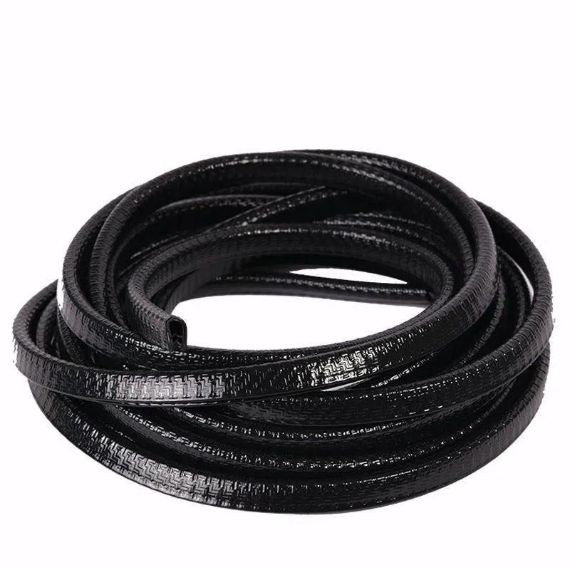 U-образные резиновые полоски для защиты кромки двери автомобиля, 5 м, боковые молдинги, клейкая защита от царапин, анти-столкновение, автомобильное украшение