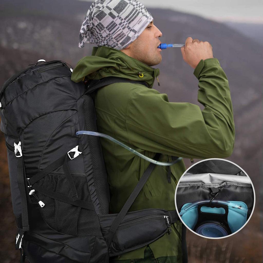 [HOMIEE] Рюкзак для альпинизма 50 л Уличная сумка Рюкзак Рюкзак Большой вместимости Водонепроницаемый Гидратация Дождевик в комплекте Многофункциональный Ультра