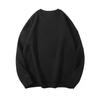 Women's Long Sleeve Sweatshirt Crew Neck Casual Pullover Top Solid Color Loose Fit 320G Heavyweight Sweatshirt