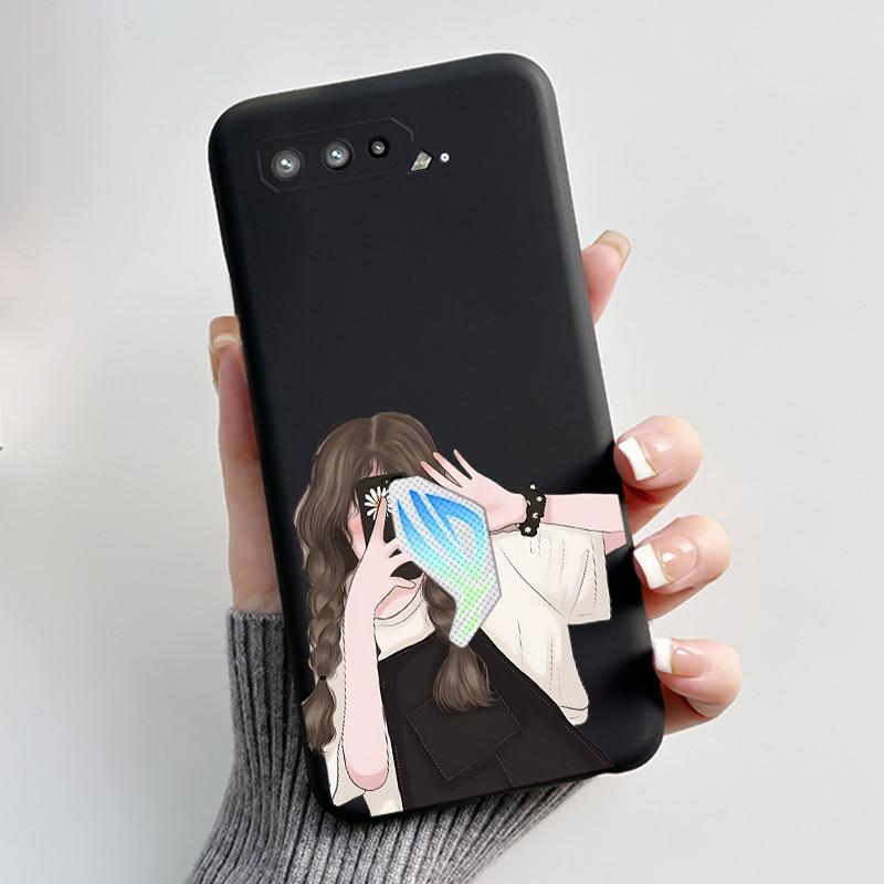 Для Asus ROG Phone 5 5s Чехол Роскошный Милый Кролик с Сердечками Забавный Мягкий Силиконовый TPU Защитный Задний Чехол Для Телефона Asus Rog 5 5s