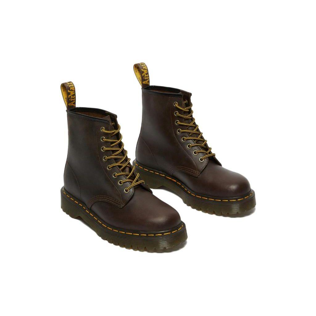 Dr. Martens 1460 Leather Thick Sole 8-Hole Short Boots Unisex Boots Dark-Brown 27894201