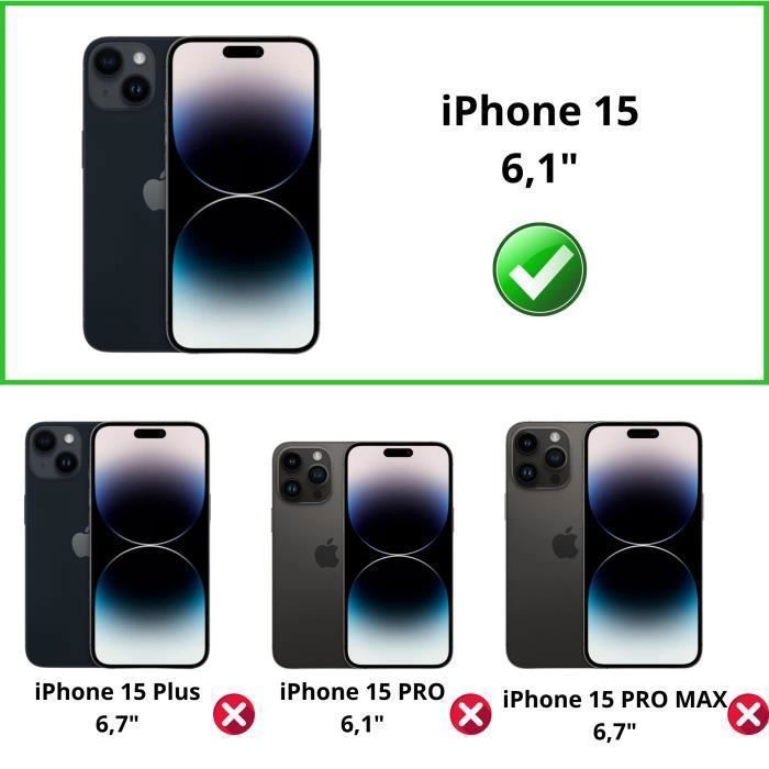 Закаленное Стекло для экрана и задней панели для iPhone 15 и Защита Камеры [Набор 2] Пленка Стекло Защитная Phonillico®