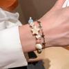 New Star Luxury Stone Beaded Bracelet for Women – Cute Dopamine Design, Niche Hand Jewelry, B225