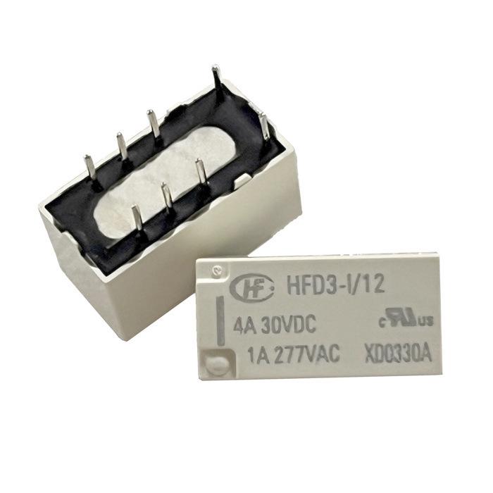 Hongfa Signal Relay HFD3-I Series 8-Pin DPDT (1A) - Models: 5V, 12V, 24V